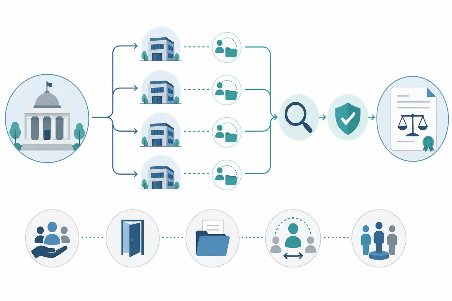 Infografik zu Markterkundung vor der IT-Ausschreibung: Marktdialog rechtssicher führen (KI-generiert)
